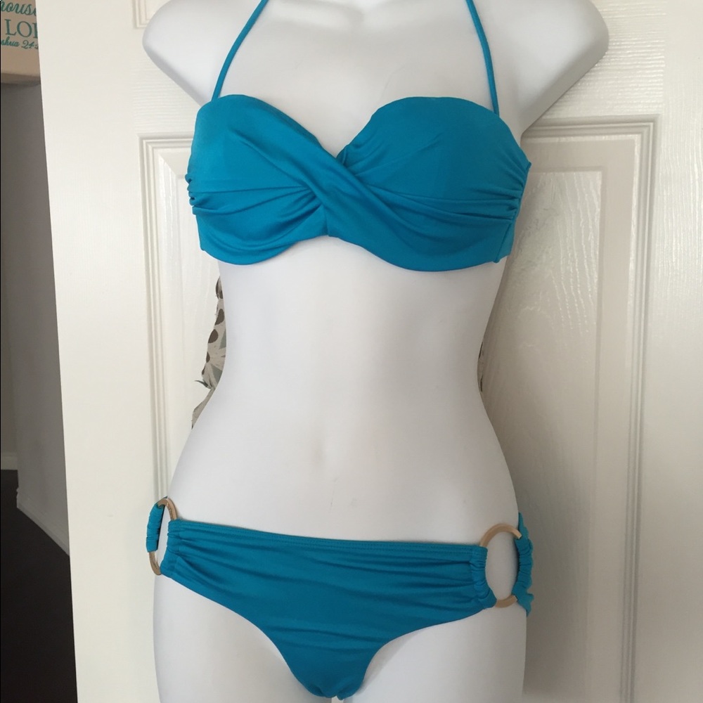 Victoria’s secret teal bandeau style bikini